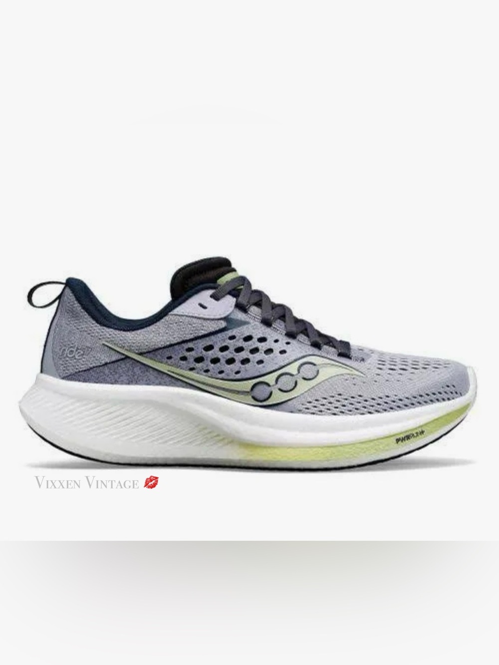 SAUCONY ‘WOMEN’S RIDE 17’ RUNNING SHOES IN IRIS/NAVY